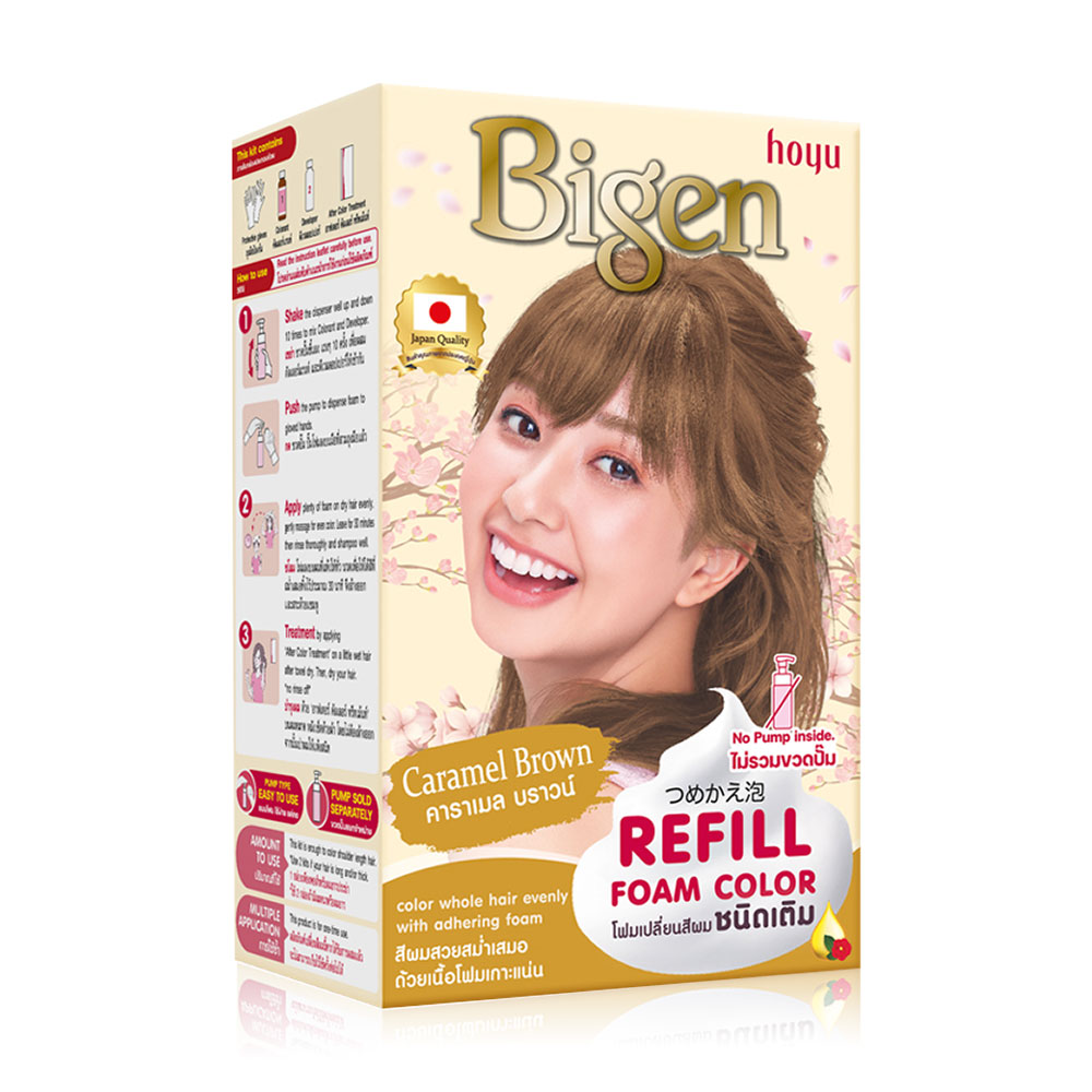 Bigen Refill Foam Color 223g #Caramel Brown