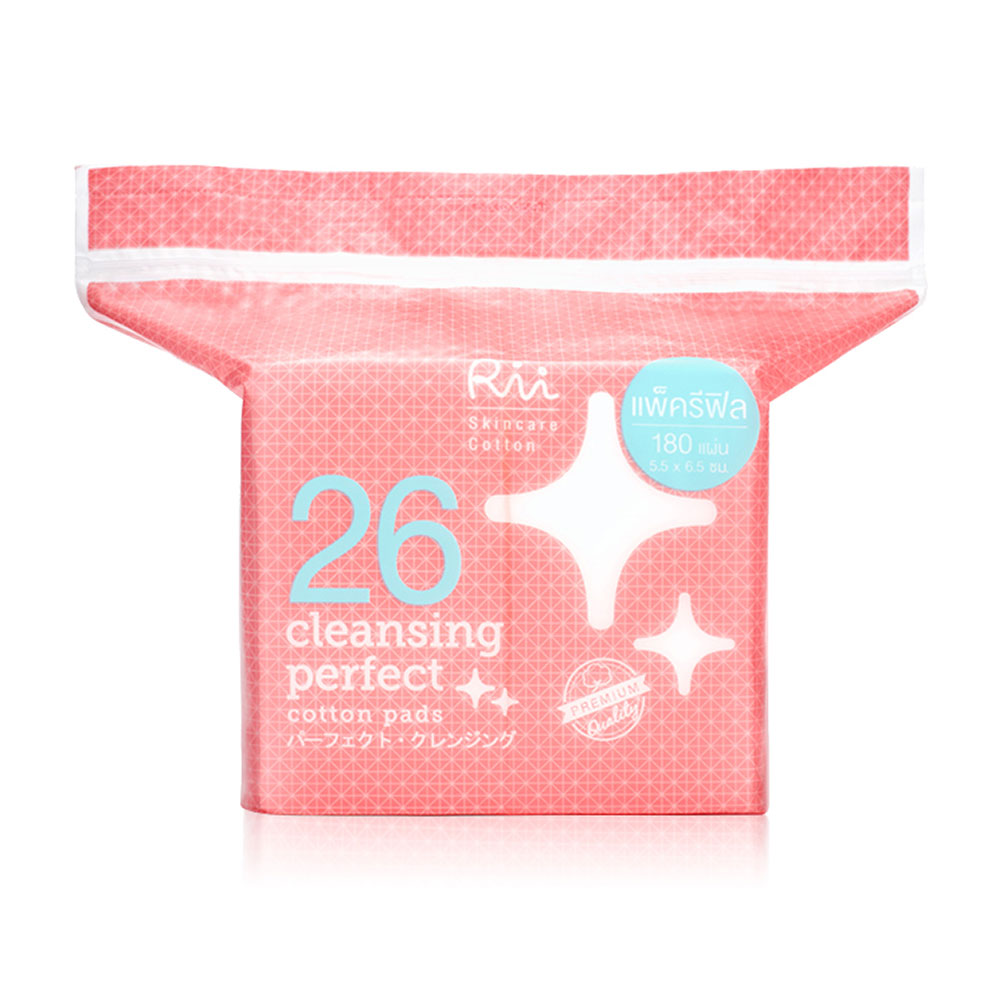Rii 26 Cleans Perfect Cotton Pads 180pcs [Refill]