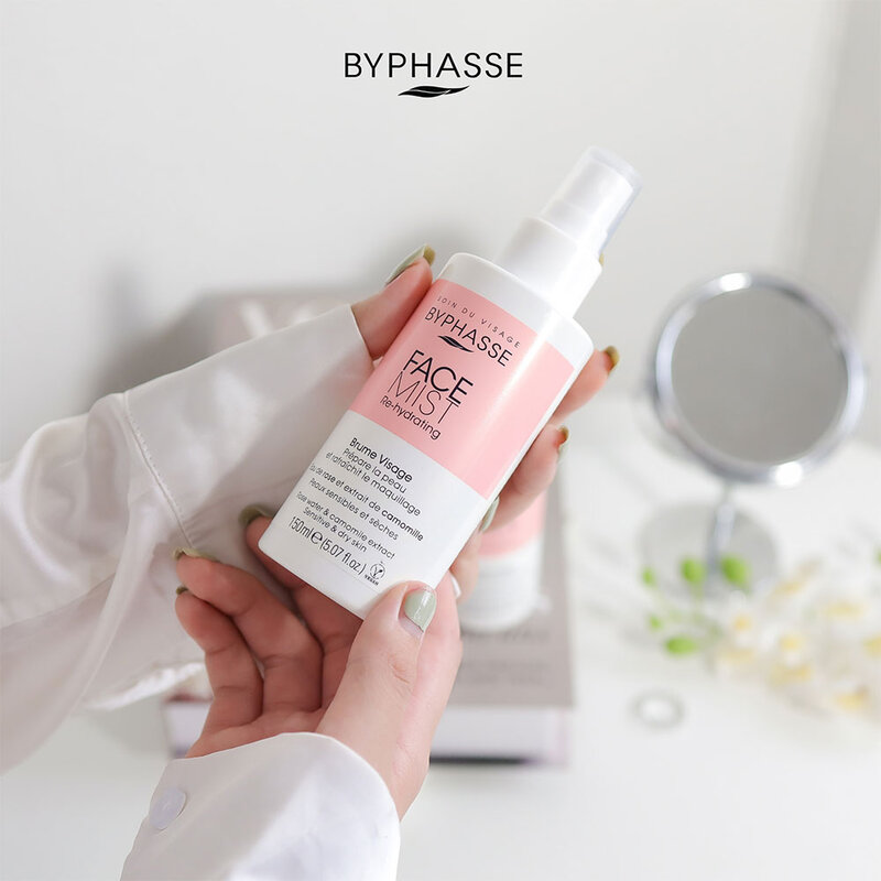 BYPHASSE Face Mist Re-Hydrating Sensitive & Dry Skin 150ml