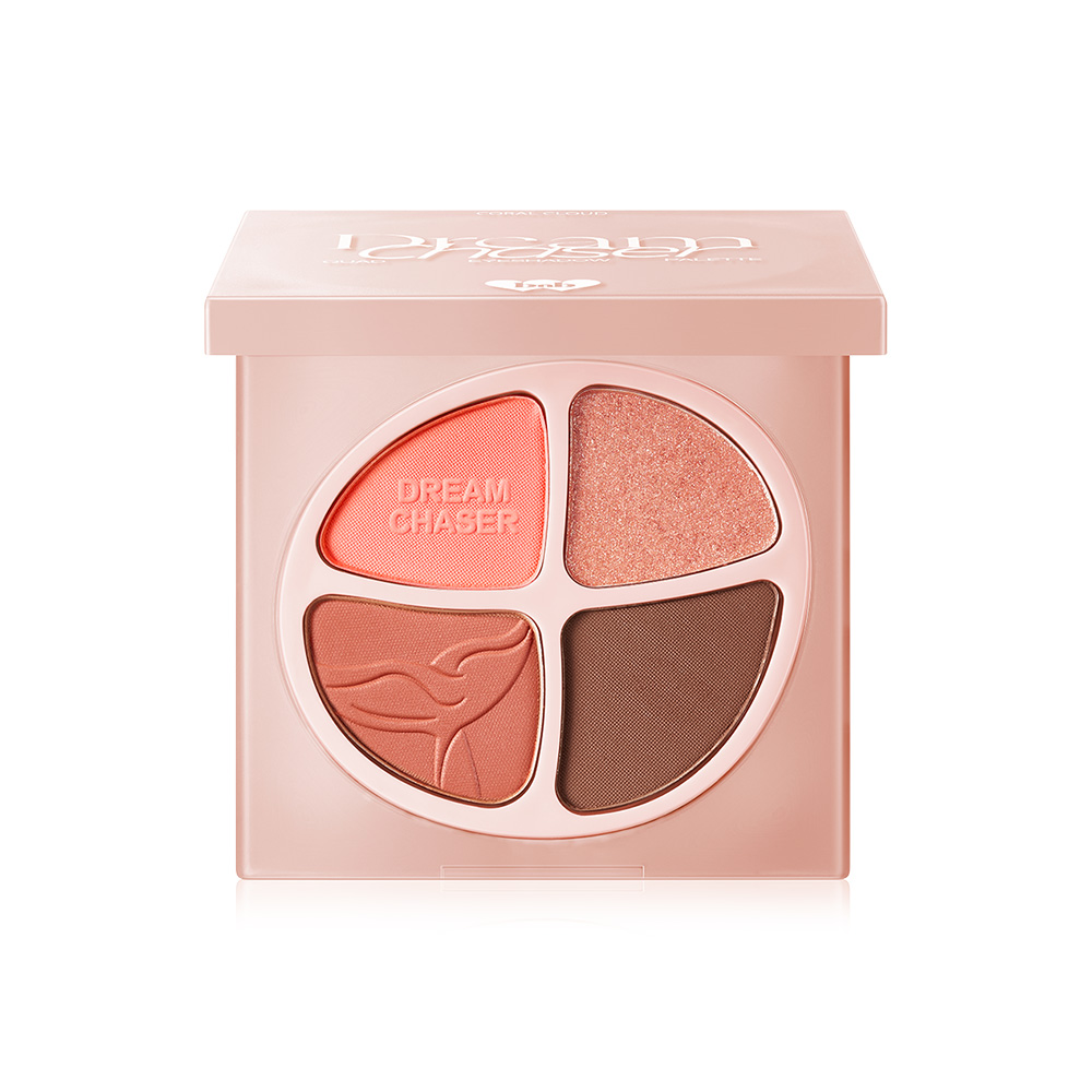 barenbliss Dream Chaser Quad Eyeshadow Palette 4.5g #02 Coral Cloud