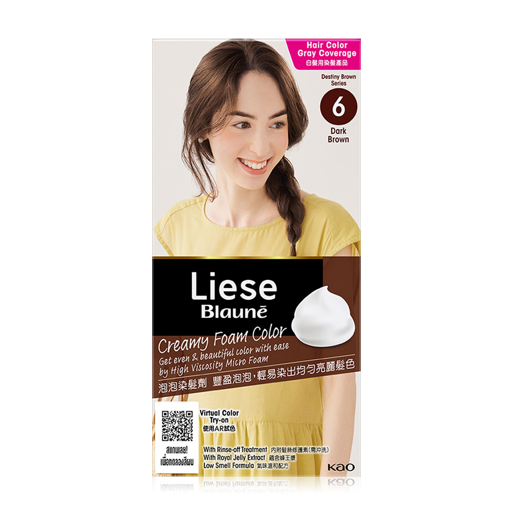 Liese Blaune Creamy Foam Color 108g #Dark Brown