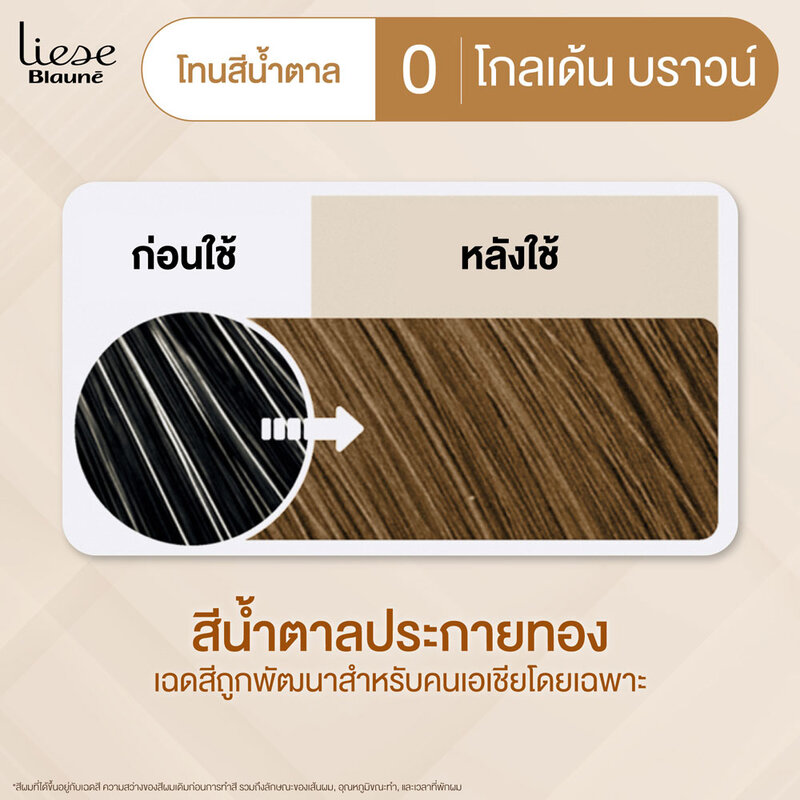 Liese Blaune Creamy Foam Color 108g #Golden Brown