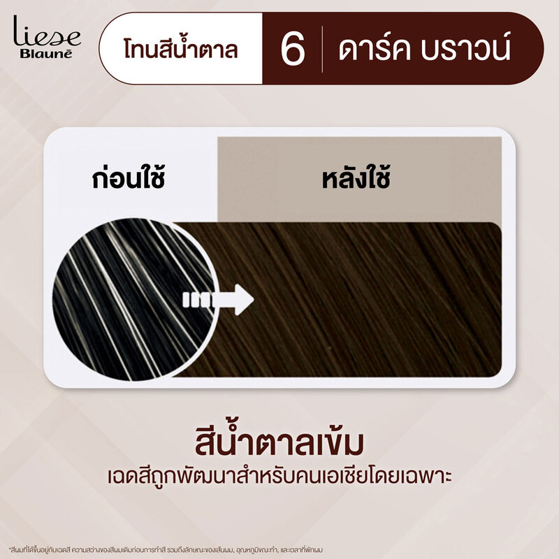 Liese Blaune Creamy Foam Color 108g #Dark Brown