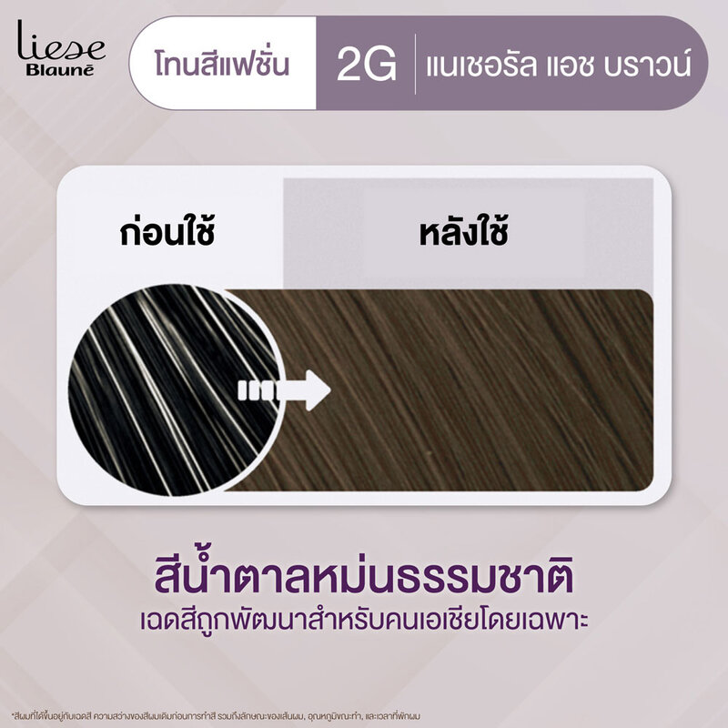 Liese Blaune Creamy Foam Color 108g #Natural Ash Brown