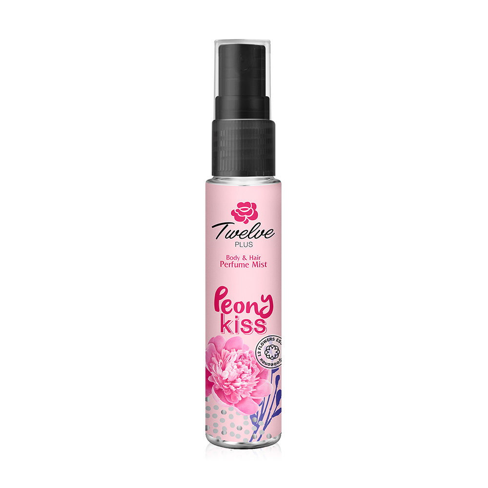 Twelves Plus Body & Hair Perfume Mist Peony Kiss 25ml