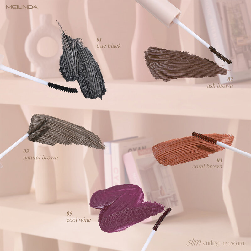 Mei Linda Slim Curling Mascara 3g #02 Ash Brown