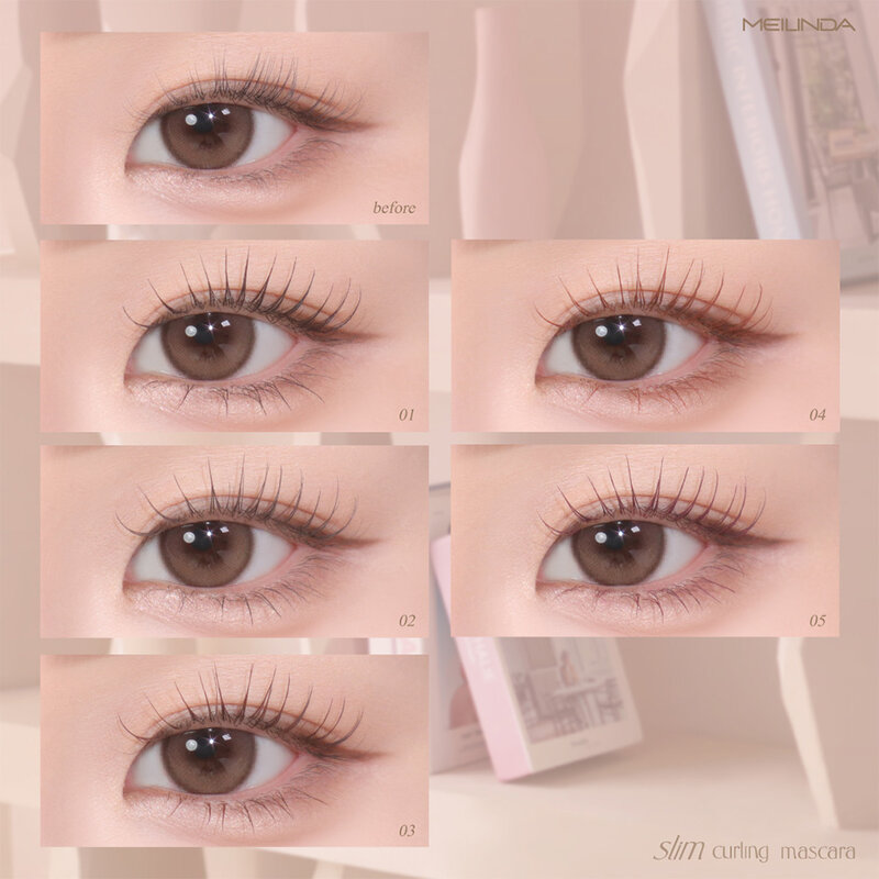 Mei Linda Slim Curling Mascara 3g #02 Ash Brown