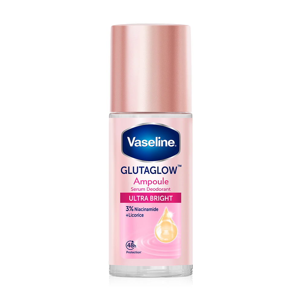 Vaseline Roll-On Serum GlutaGlow Ampoule Deodorant 45ml #Ultra Bright