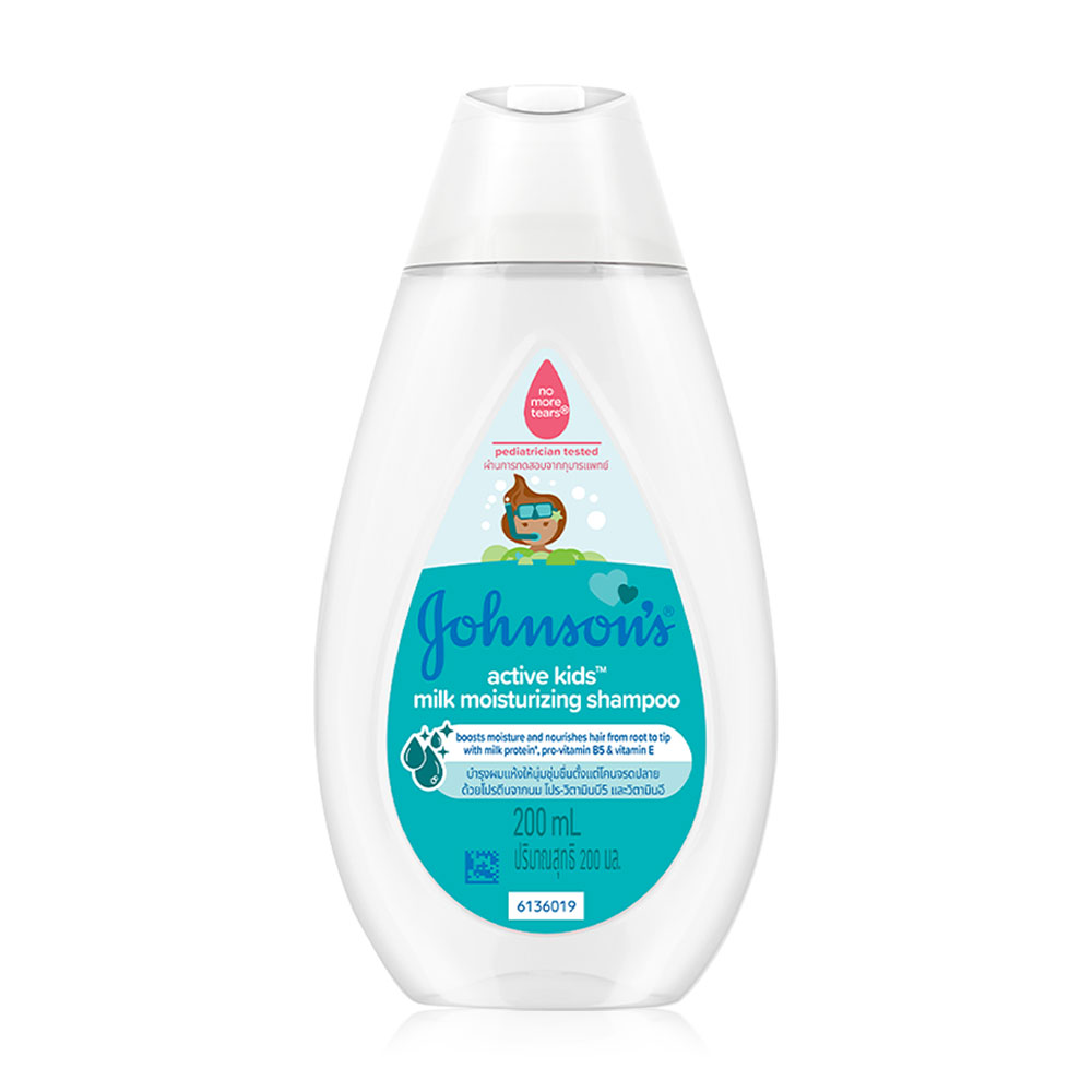 Johnsons Active Kids Milk Moisturizing Shampoo 200ml