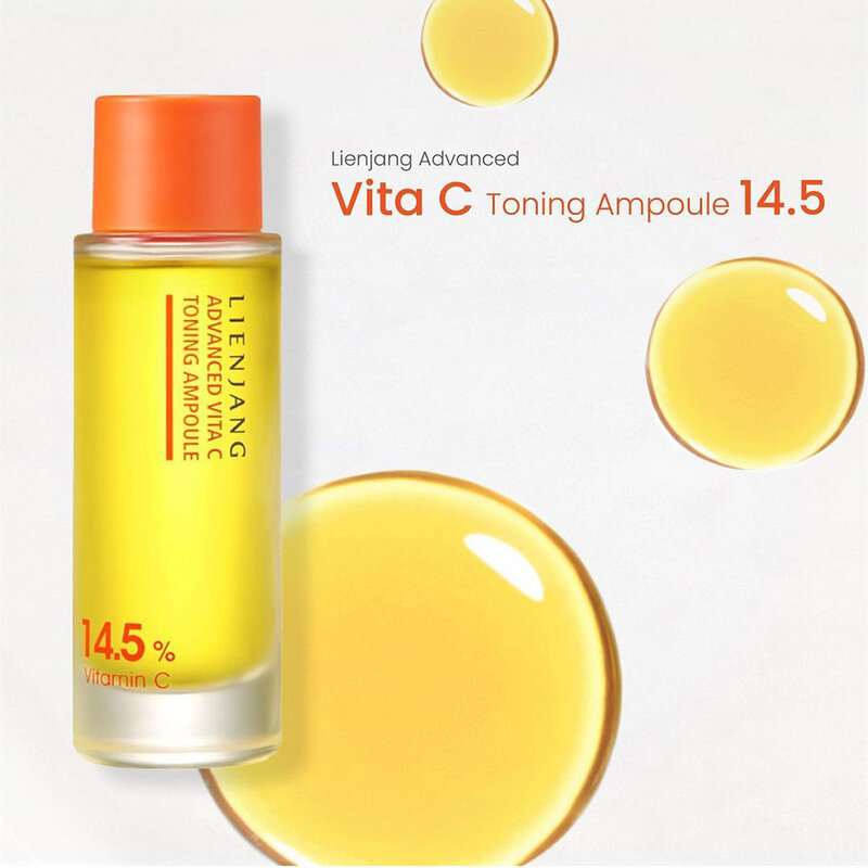 Lienjang Vita C Toning Ampoule 14.5% 15ml ( สินค้าหมดอายุ : 2025.06.19 ) 