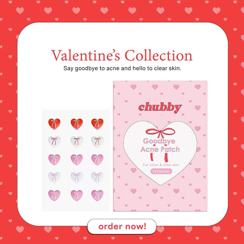 Chubby Goodbye Acne Patch 15 Dots #Heart