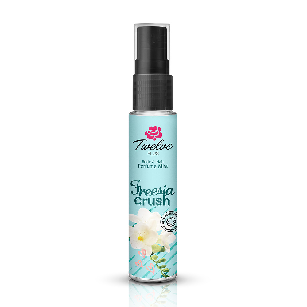 Twelves Plus Body & Hair Perfume Mist Freesia Crush 25ml