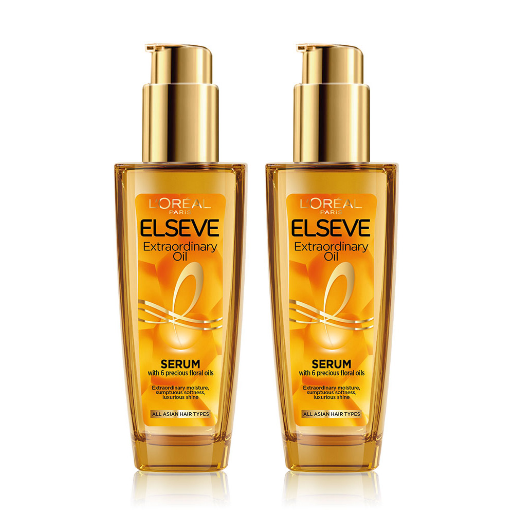 Loreal Paris Elseve Extraordinary Oil For All Hair Types [100ml x 2pcs]