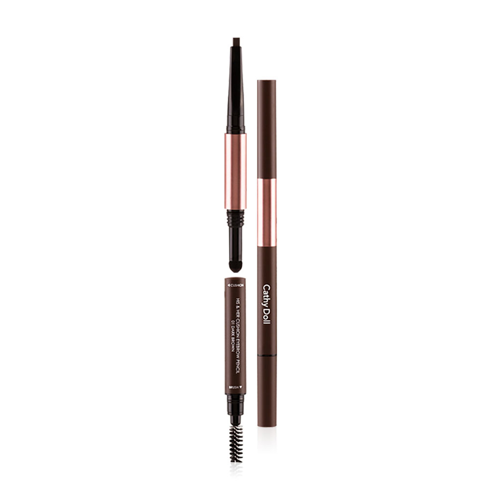 Cathy Doll His & Her Cushion Eyebrow Pencil #01 Dark Brown.