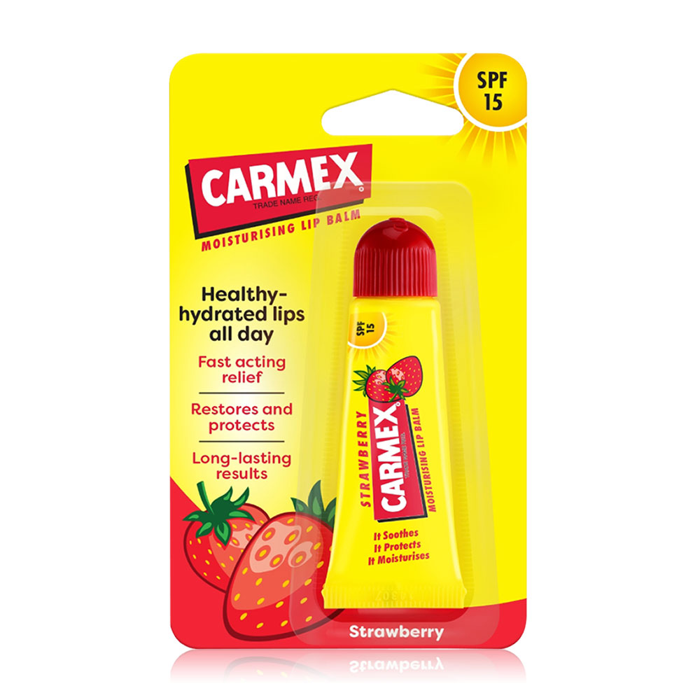 Carmex StrawBerry BP Squeeze Tube 10g