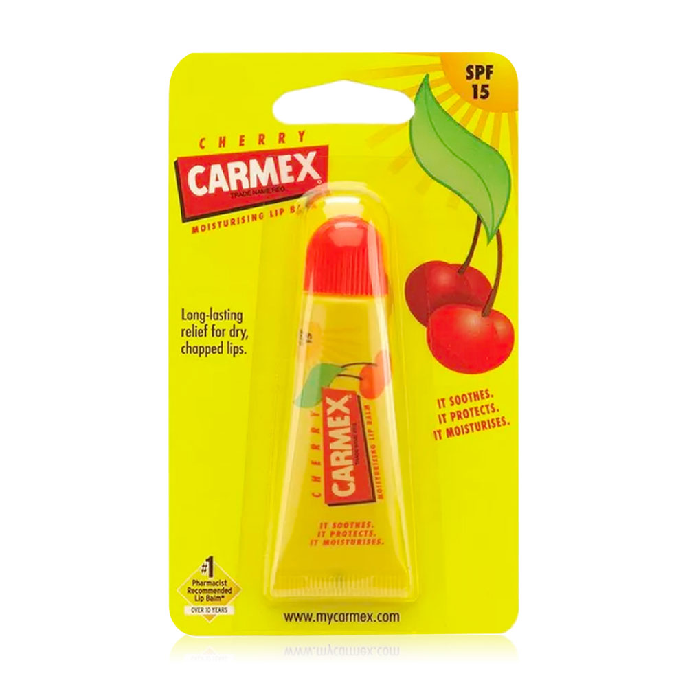 Carmex Cherry BP Squeeze Tube 10g ( สินค้าหมดอายุ : 2026.03.14 ) 