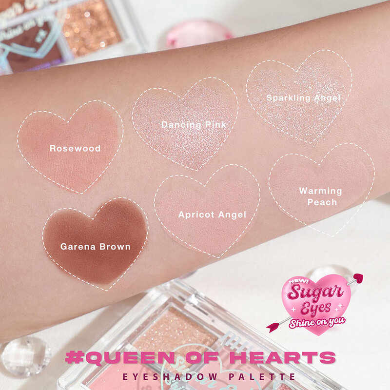 Mille Sugar Eyes Shine On You Eyeshadow Palette 5g #02 Queen Of Hearts