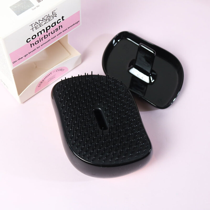 Tangle Teezer Compact Styler Detangling Hairbrush #Rose Gold Black