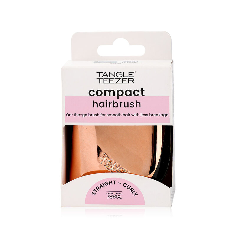 Tangle Teezer Compact Styler Detangling Hairbrush #Rose Gold Black