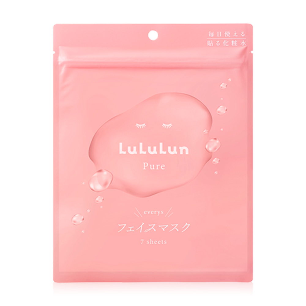 LuLuLun Pure Pink Face Mask 142ml [7 Sheets]