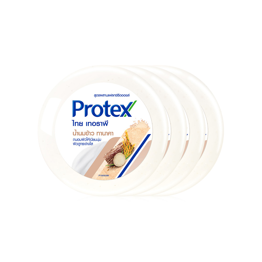 Protex Thai Therapy Roundbar Rice Milk Tanaka [130g x 4pcs]