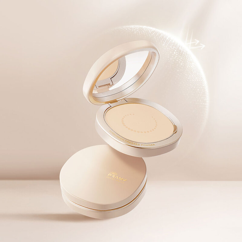 Pramy Sunscreen Pressed Powder SPF40 PA+++ 7g #02 Light Beige