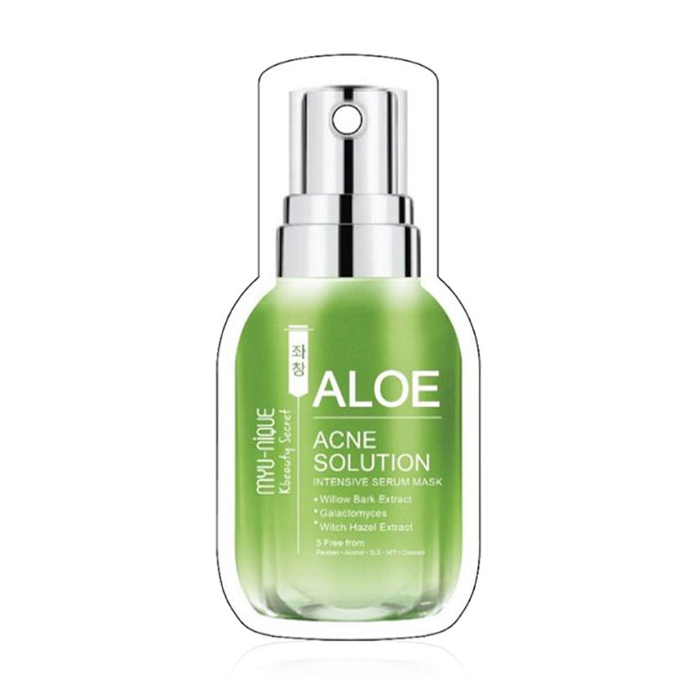 MYU-NIQUE Aloe Acne Solution Intensive Serum Mask 25g