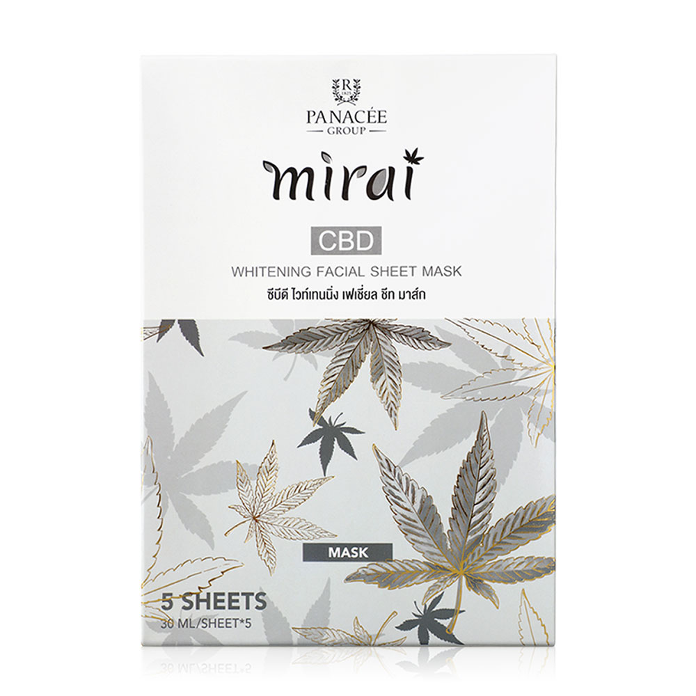 PANACEE Mirai Whitening Facial Sheet Mask [30ml x 5pcs] #White