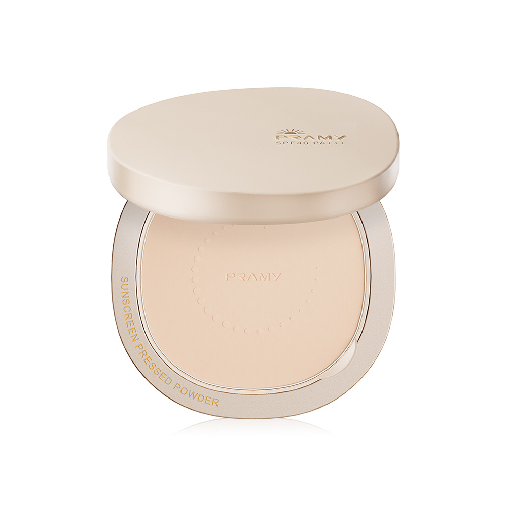 Pramy Sunscreen Pressed Powder SPF40 PA+++ 7g #02 Light Beige