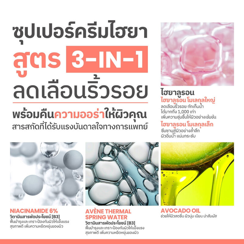 Avene Hyaluron Activ B3 Cellular Renewal Aqua Cream in Gel 50ml
