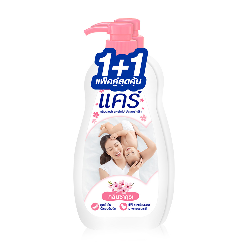 Care Shower Cream Pump [450ml x 2pcs] #Sakura