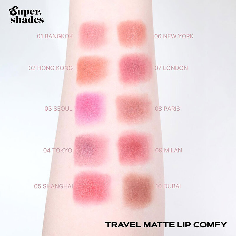 SuperShades Travel Matte Lip Comfy 5ml #07 LHR London
