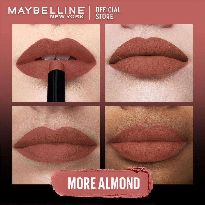 Maybelline New York Ultimatte By Color Sensational Lipstick 1.7g #1199 More Almond