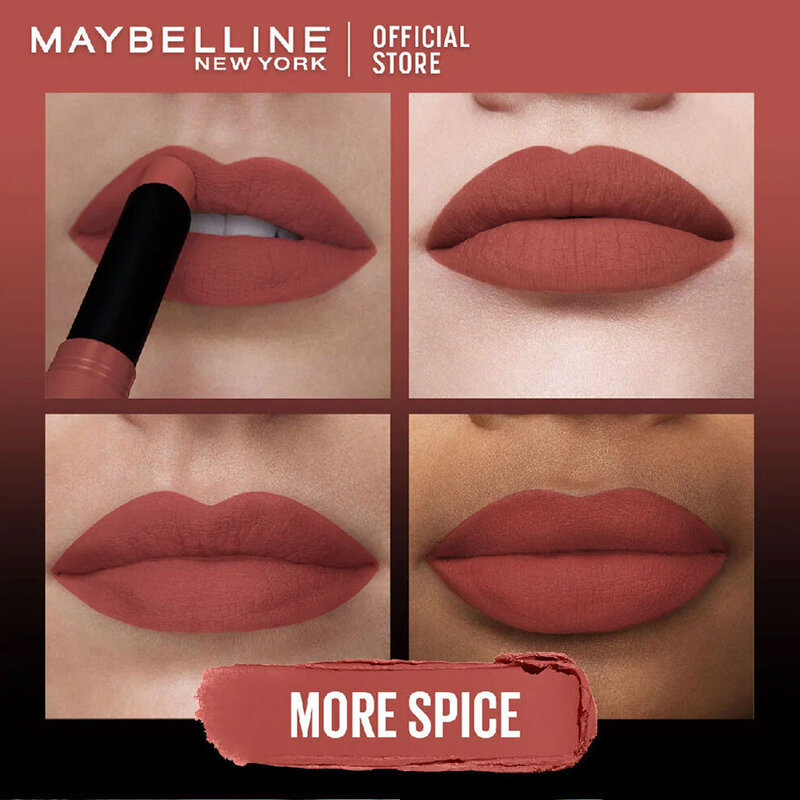 Maybelline New York Ultimatte By Color Sensational Lipstick 1.7g #1299 More Spice