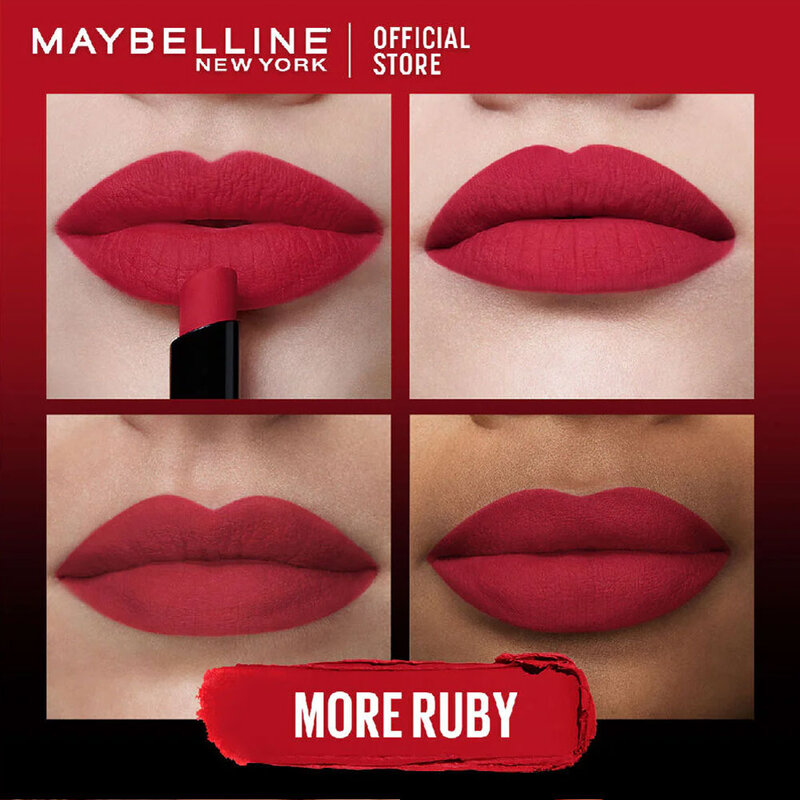 Maybelline New York Ultimatte By Color Sensational Lipstick 1.7g #199 More Ruby