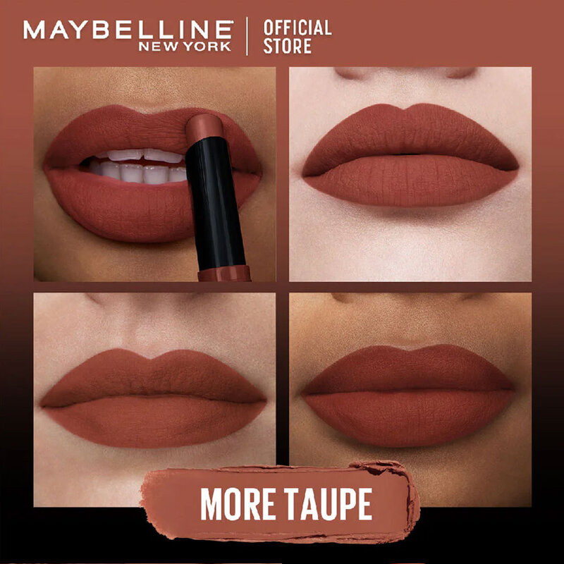 Maybelline New York Ultimatte By Color Sensational Lipstick 1.7g #799 More Taupe
