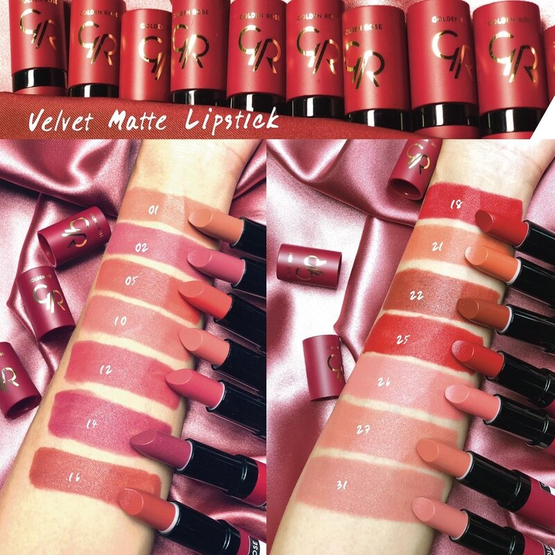 Golden Rose Velvet Matte Lipstick Vitamin E 4.2g #02