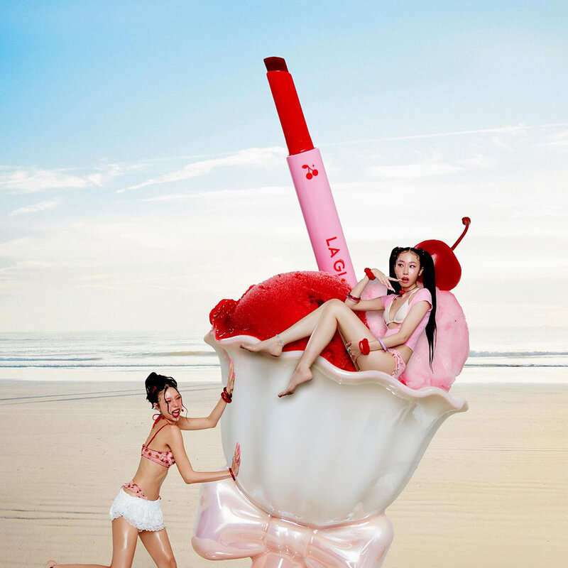 LA GLACE Melted Sundae Lip Click 2g #01 Cotton Candy