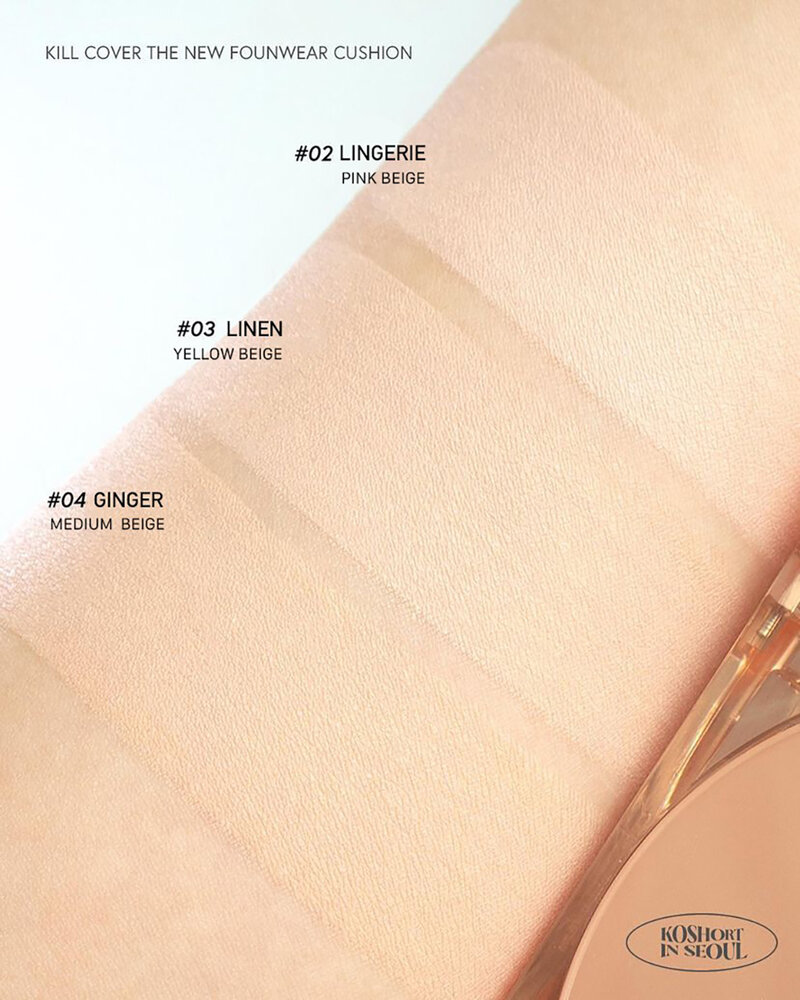 Clio Kill Cover The New Founwear Cushion Koshort In Seoul Limited SPF50+ PA+++ 15g #2 Lingerie ( สินค้าหมดอายุ : 2025.07.29 ) 