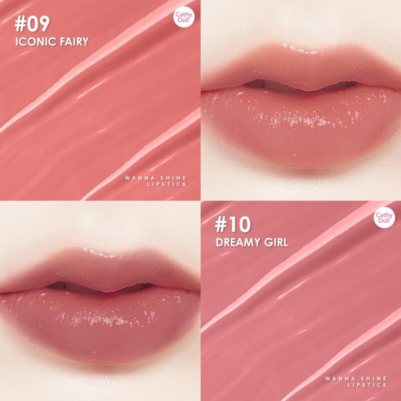 Cathy Doll Wanna Shine Lipstick 3g #10 Dreamy Girl