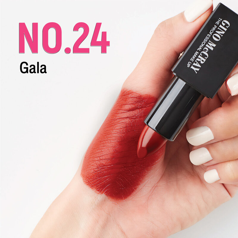 Beauty Buffet Gino Mccray The Professional Make Up Color Lipstick 3.5g #24 ( สินค้าหมดอายุ : 2026.05.08 ) 