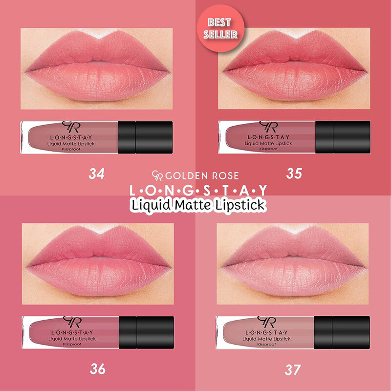 Golden Rose Longstay Liquid Matte Lipstick 5.5ml #34