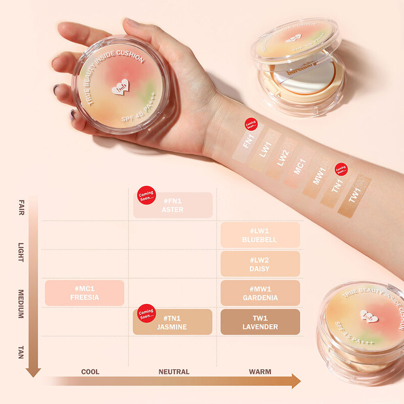 barenbliss True Beauty Inside Cushion 15g #TN1 Jasmine