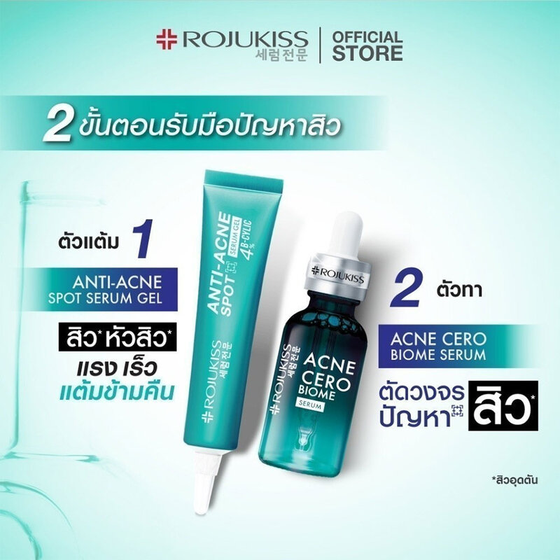 Rojukiss Acne Cero Biome Serum 30ml ( สินค้าหมดอายุ : 2026.02.13 ) 