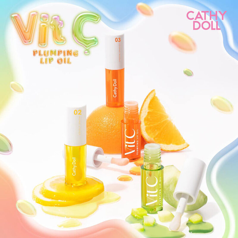 Cathy Doll Vit C Plumping Lip Oil 2.4g #02 Lovely Lemon