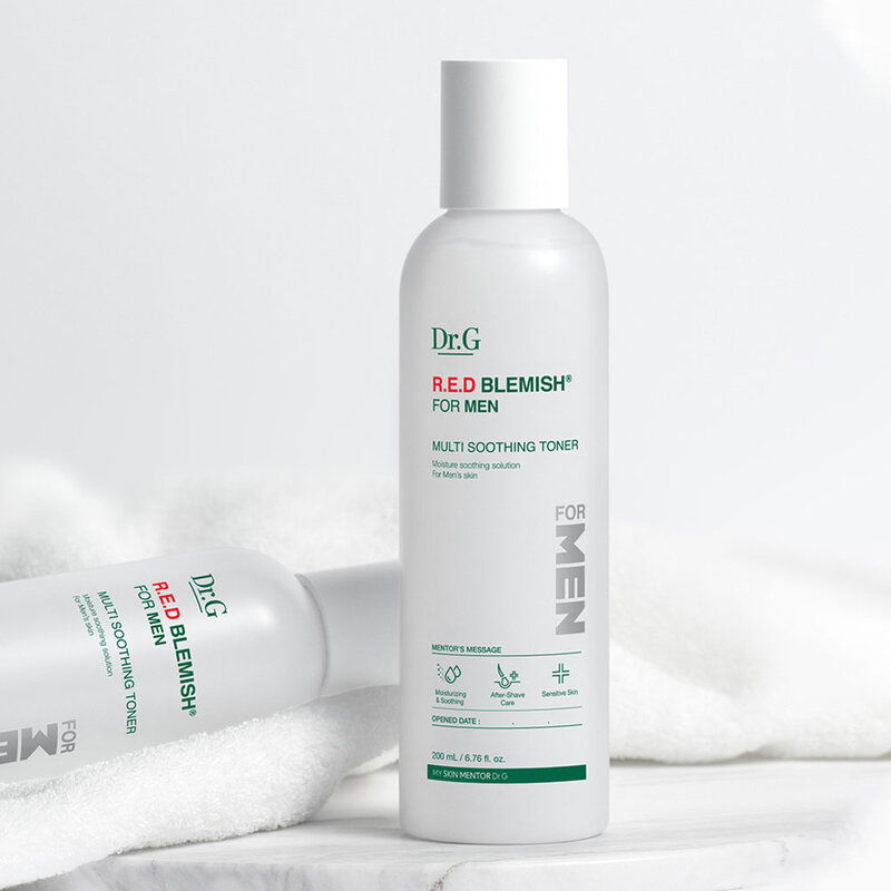 Dr.G R.E.D Blemish For Men Multi Soothing Toner 200ml ( สินค้าหมดอายุ : 2026.04.12 ) 
