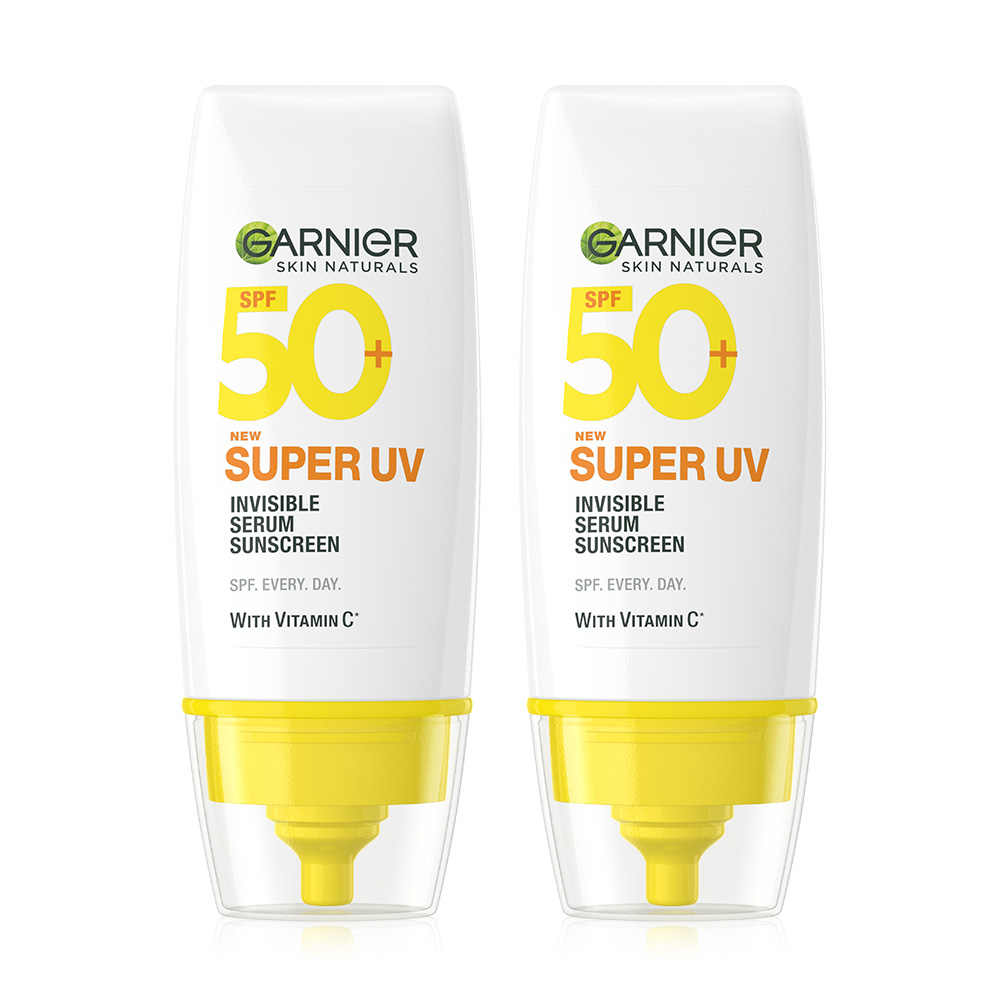 Garnier Skin Naturals Super UV-Invisible Serum Sunscreen [30ml x 2pcs]