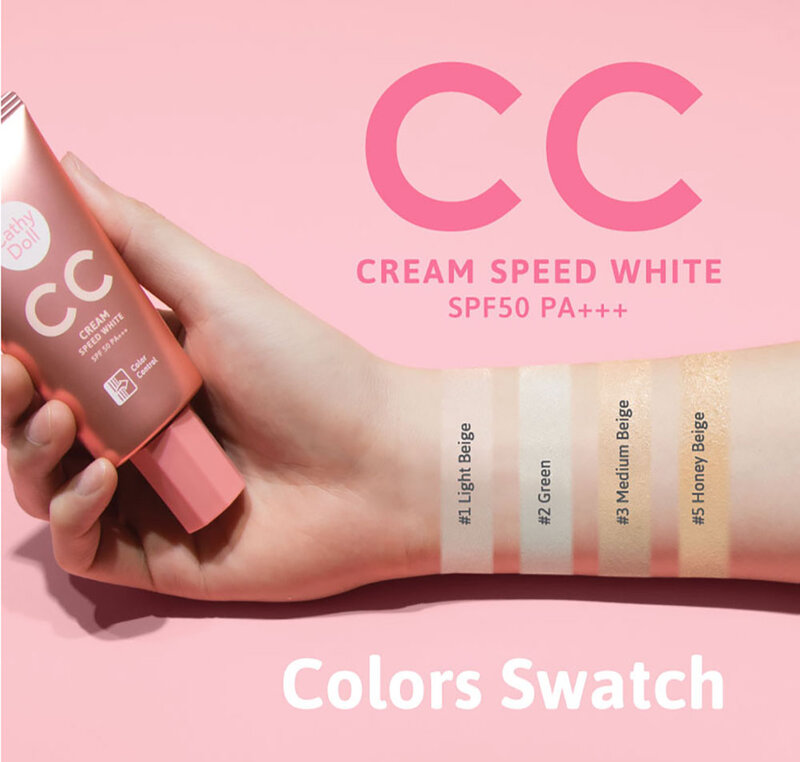 Cathy Doll Speed White CC Cream SPF50/PA+++ 50ml #3 Medium Beige