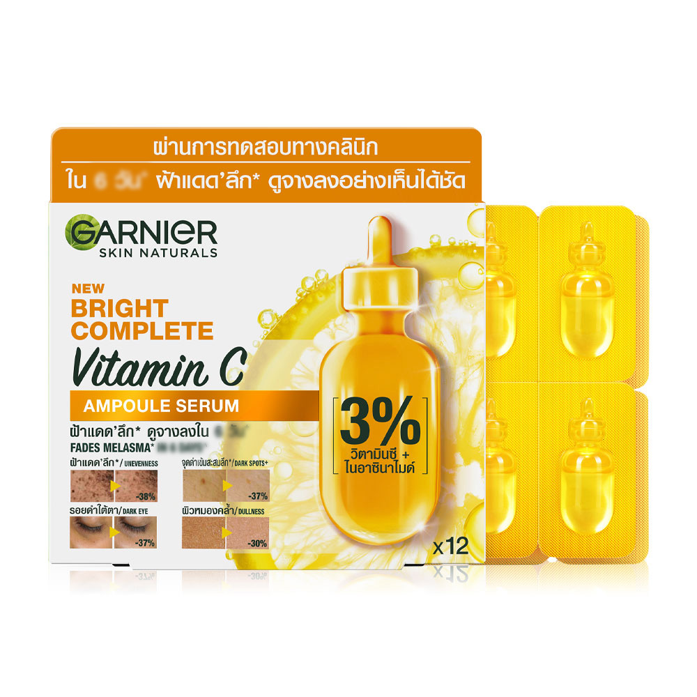 Garnier Skin Naturals Bright Complete Vitamin C Ampule Serum [1.5ml x 12 pcs]