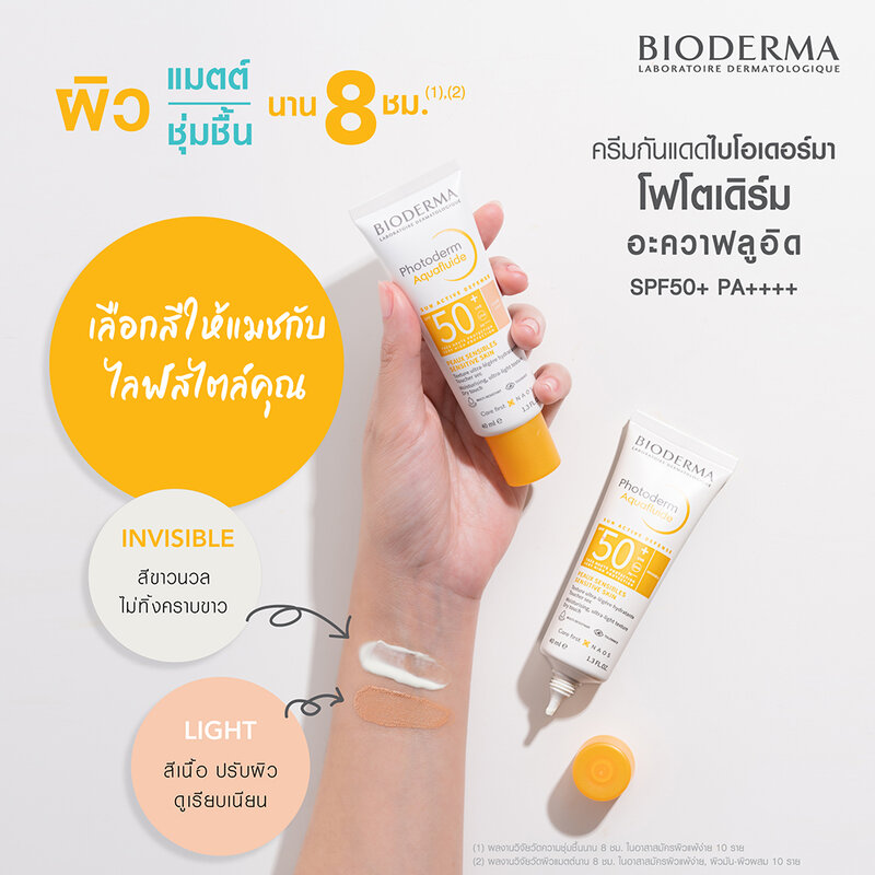 Bioderma Photoderm Aquafluid SPF50+ PA++++ 40ml #Invisible